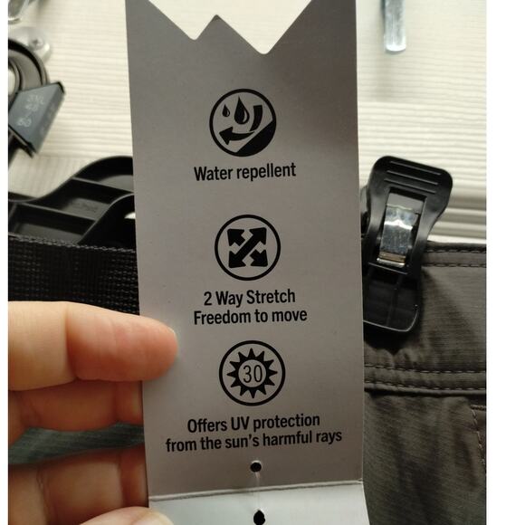 NWT Wrangler Men's Size 38x30 Gray All Terrain Convertible Trail Jogger Pants - Picture 7 of 8